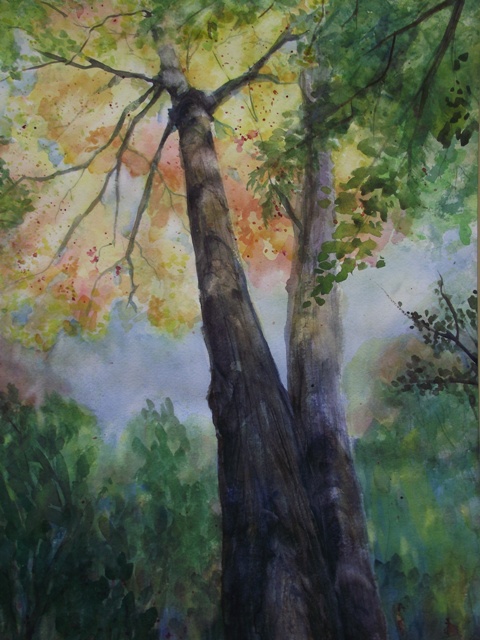 painting of tree in Laurelwood